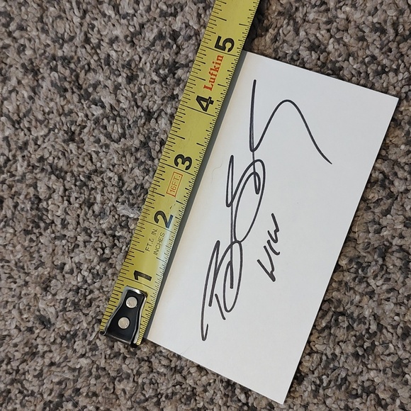 Wcw Bill Goldberg Signed Index Card - Picture 2 of 3